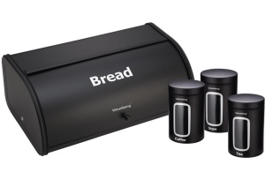 Bread Bin Set of 3 KLAUSBERG Containers KB-7098-BK