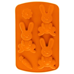 Backform von Keksen und Pralinen Pralinen Silikon Orange Bunny Orilinie 151747
