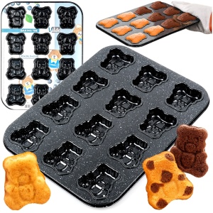 Baking form for baking biscuits non -stick teddy bears 35x26.5cm VILDE 279034