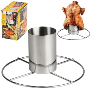 Backregal zum Backen des gesamten Hühnchens für einen Grill 20x10,5 cm BBQ Collection 259281