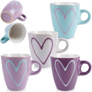 Ceramic coffee mugs tea tea 230ml Mix Mix Cups 4 pcs ORION 126967x4