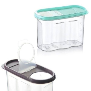 Pojemnik na produkty sypkie suche makaron z dozownikiem miarka 1.2L HOBBY LIFE 123835