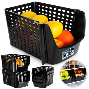 Vegetable container and fruits potatoes black black onion 29x21x16cm VILDE 229089