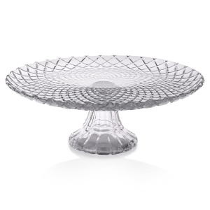Patera na ciasto owoce babeczki szklana na nóżce 26.5cm EXCELLENT HOUSEWARE 139431