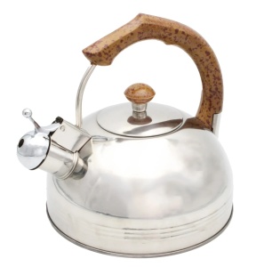 Stahlkessel mit Pfeife, traditionelle Induktion, 2,5 l, Holzgriff, BRUNBESTE BB-2270