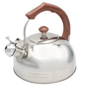 Stahlkessel mit Pfeife, traditionelle Induktion, 2,5 l, Holzgriff, BRUNBESTE BB-2271