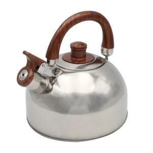 Traditioneller Stahlkessel mit Pfeife, Gasinduktion, 2,5 l, silber BRUNBESTE BB-2268