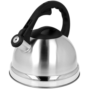 Stahlkessel mit Pfeife, traditionelles Induktionsgas, 2,7 l, silberfarben, BRUNBESTE BB-1309