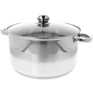 Stainless steel pot induction with lid large 32cm 14.7L BRUNBESTE BB-2132