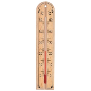 Accurate wooden indoor room thermometer 20cm ORION 152831