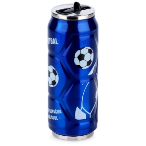 Thermobecher CAN mit Strohhalmauslauf für Kaffeeball blau 500 ml ORION 125895