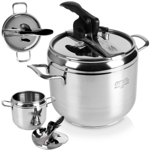 Stahl-Schnellkochtopf für Gas-Induktions-Drucktopf PROFI 5L ORION 111732