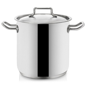 Steel cooking pot with lid, induction 24 cm 11L ORION 113189