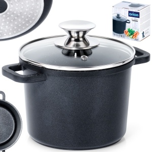 Granite pot with glass lid, high induction GRANDE 2L ORION 113315