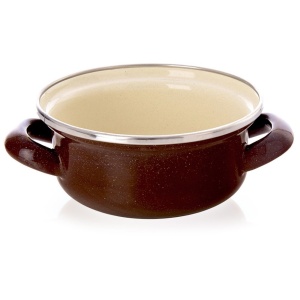 Enamelled pot induction to induction gas BROWN small 14 cm 600 ml ORION 113327