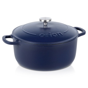 Heavy enameled cast iron pot with lid, LITINA induction 26 cm 5.2L ORION 113348