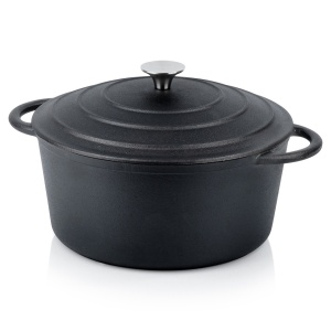 Garnek z pokrywką żeliwny indukcja gaz ciężki CAST LINE 26 cm 5L VILDE 199075