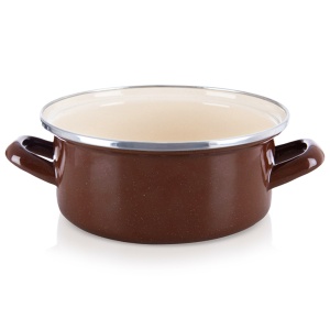 Enameled pot induction for induction gas BROWN 18.5 cm 1.6L ORION 113362
