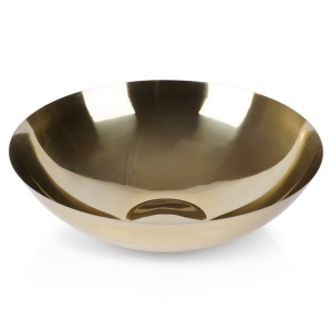 Steel bowl for fruits vegetables snacks sweets gold 27.5cm 2.5L VILDE 139397