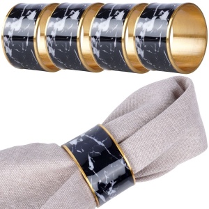 Eheringe Metall Serviettenringe Ehering 4,5cm 4 Stück VILDE 139439