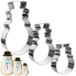 Steel cookie cutters snowman 13 cm 3 pcs. LA CUCINA 121111-B