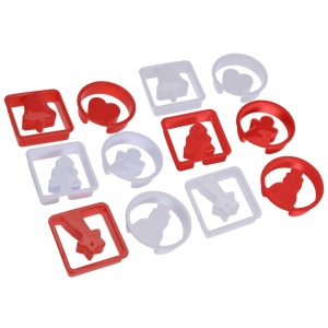 Christmas cookie cutters 7 cm 12 pieces. LA CUCINA 121114
