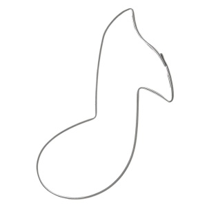Steel note cookie cutter 7 cm ORION 127432