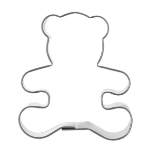 Steel teddy bear cookie cutter 5.5 cm ORION 127444