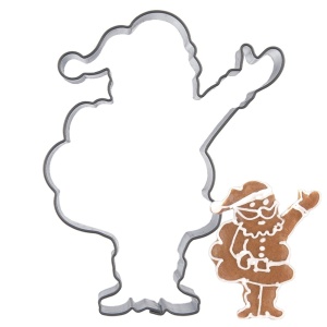 Steel cookie cutter Santa Claus 7.3 cm ORION 127490