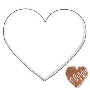 Steel heart cookie cutter 9.5 cm ORION 132601