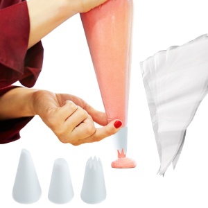 Pastry bags with nozzles nozzle sleeve decorating bag 12 pieces ORION 142240