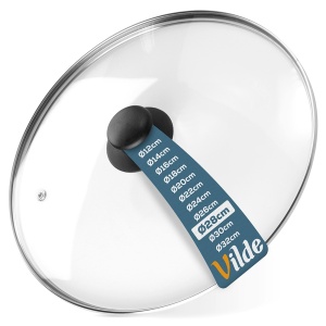 Hitzebeständiger Glasdeckel für Töpfe und Pfannen 28 cm VILDE 199028