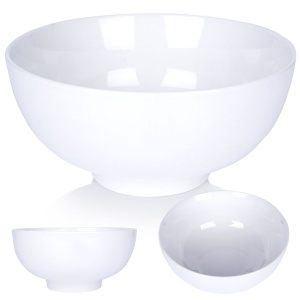Miska sałatkowa porcelanowa do serwowania sałatek biała 20cm 1.6L VILDE 139365
