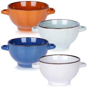 Miseczki ceramiczne na zupę przekąski 620ml zestaw 4 sztuki SIAKI COLLECTION 139366
