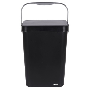 Abfallbehälter zur Wandmontage, Schrank, Tür, Mülltonne, schwarz, 10L ORION 731347
