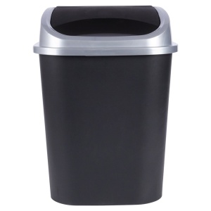 Kosz na śmieci odpady śmietnik pojemnik plastikowy czarny 25L VILDE 779072