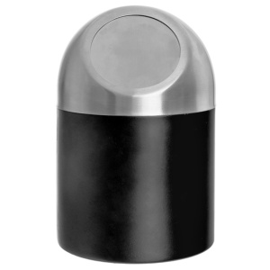 Small waste bin for bathroom desk black BLACK 1.2L ORION 731724