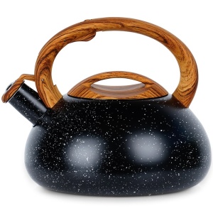 Stahlkessel mit Pfeife, Gasinduktion, schwarz 3L VILDE 199066