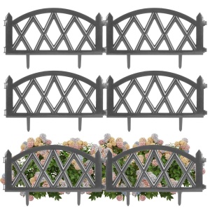 Graphite garden fence 50x30cm 6 pcs. VILDE 351006-G