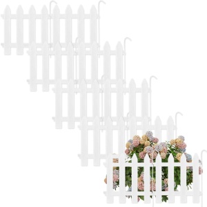 Płotek ogrodowy biały 30x30cm 10 szt. VILDE 351005-BI