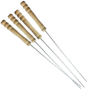Szpikulce do szaszłyków stalowe 38.5cm 4 szt. BBQ COLLECTION 489030