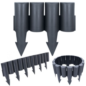 Graphite garden palisade 25cm VILDE 351010-G