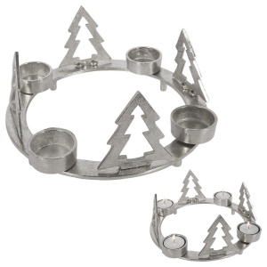 Kerzenhalter aus Aluminium für 4 Kerzen 25 cm HOME STYLING COLLECTION 569188