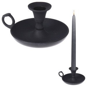 Świecznik aluminiowy czarny 11x6.5cm HOME STYLING COLLECTION 569233