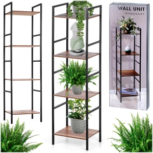 Regał metalowy czarny 29.5x23.5x106.5cm TRENDS4YOU 568119