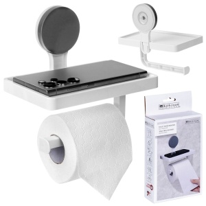 Toilettenpapierhalter mit Saugnapfablage BATHROOM SOLUTIONS 567041