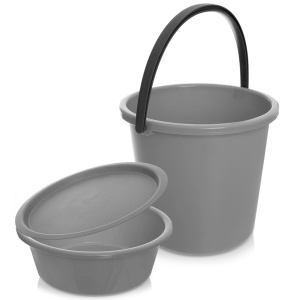 Wiadro z miską i pokrywką 5 / 13l 3-ele ORION 721133