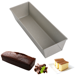 Forma do pieczenia ciasta, keksówka, 35 cm, stal węglowa, marmurkowa, beżowa, KINGHOFF KH-1973