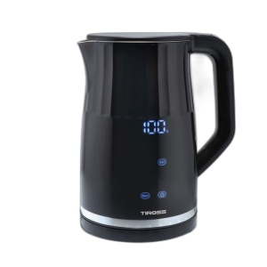 Elektronisch gesteuerter elektrischer Wasserkocher aus Stahl, 1,7 l, 2700 W, TIROSS TS-2701