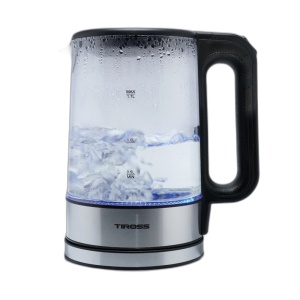 Elektrischer Glaswasserkocher 1,7L blau TIROSS TS-2703